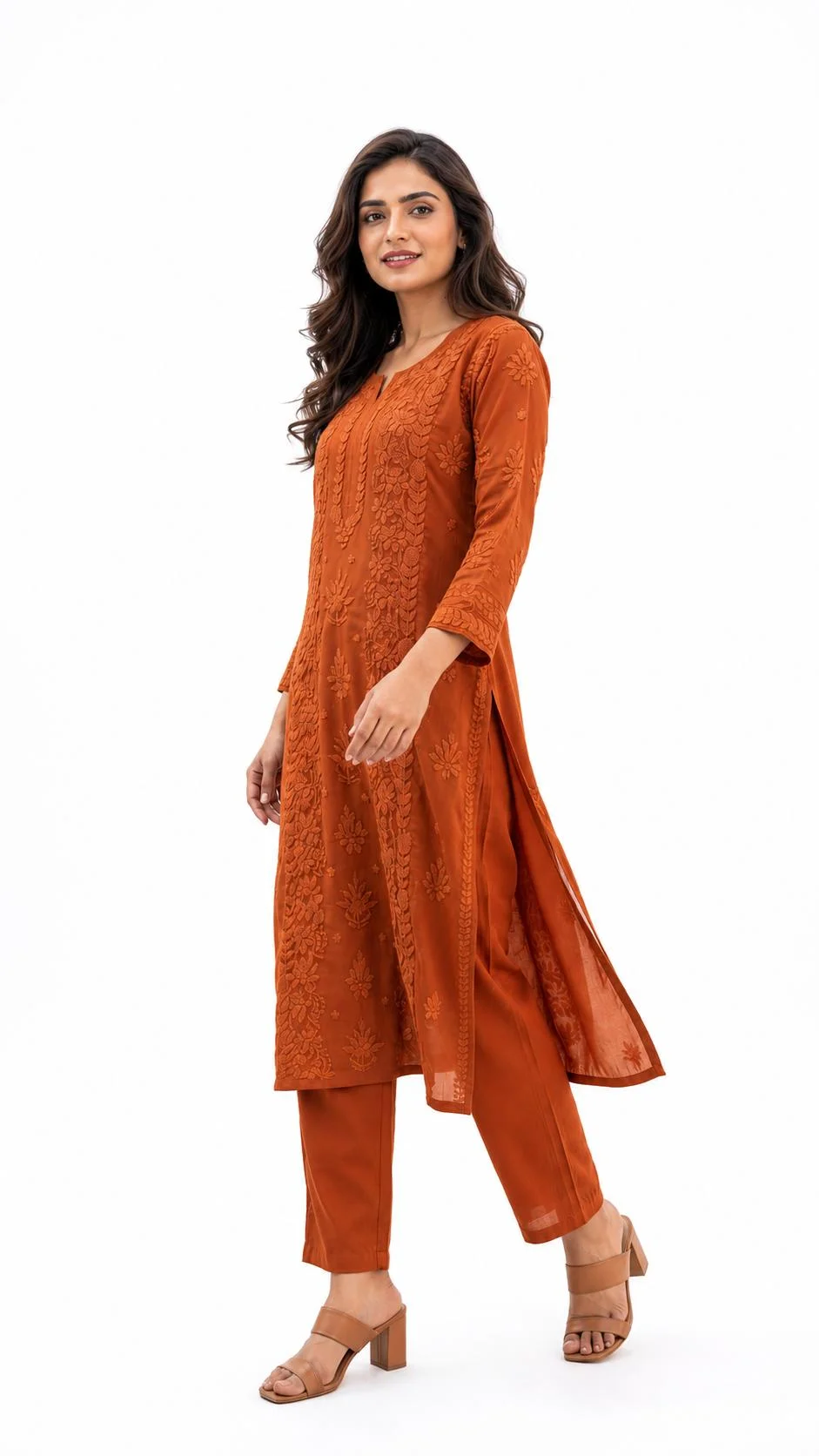 chikankari coord set